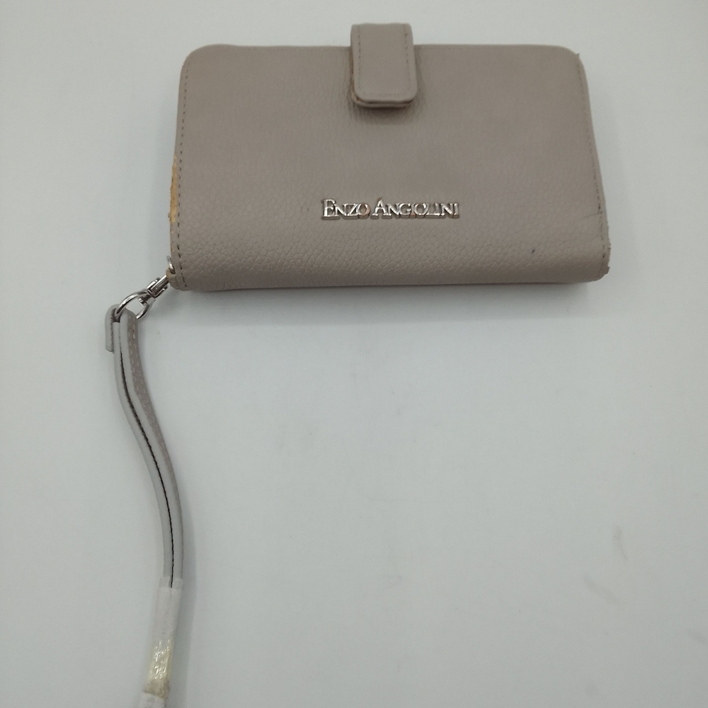 Enzo Angiolini Gray Wristlet Wallet